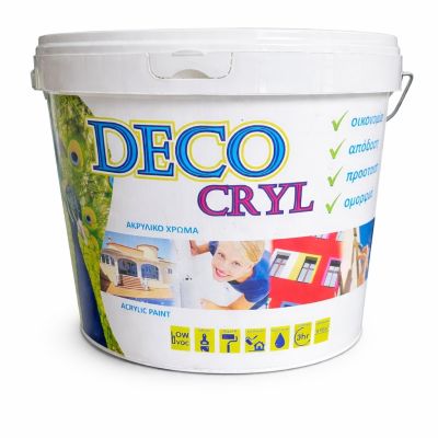 Deco Cryl white paint pegeia